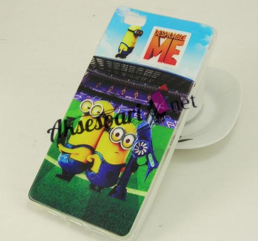 Силиконов калъф / гръб / TPU за Huawei Ascend P8 Lite / Huawei P8 Lite - Despicable Me / Minions