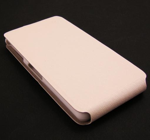 Ултра тънък кожен калъф Flip тефтер Flexi за Sony Xperia Z3 compact / Z3 Mini - бял
