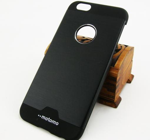 Луксозен твърд гръб / капак / MOTOMO за Apple iPhone 6 4.7'' - черен — снимка 2
