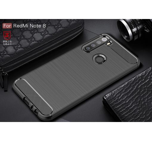 Силиконов калъф / гръб / TPU за Auto Focus за Xiaomi Redmi Note 8T - черен / carbon — снимка 2