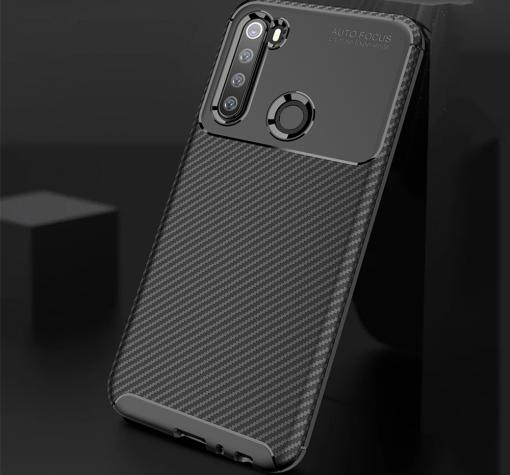 Луксозен силиконов калъф / гръб / TPU Auto Focus за Xiaomi Redmi Note 8T - черен / Carbon