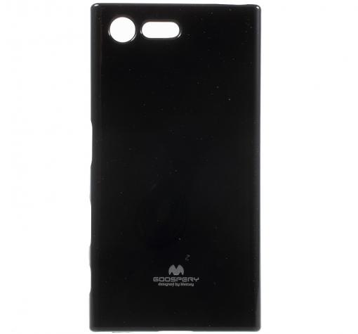 Луксозен силиконов калъф / гръб / TPU Mercury GOOSPERY Jelly Case за Sony Xperia X Compact / X Mini F5321 - черен