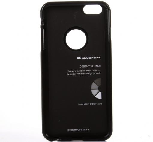 Луксозен силиконов калъф / гръб / TPU Mercury GOOSPERY Jelly Case за Apple iPhone 7 - черен — снимка 2
