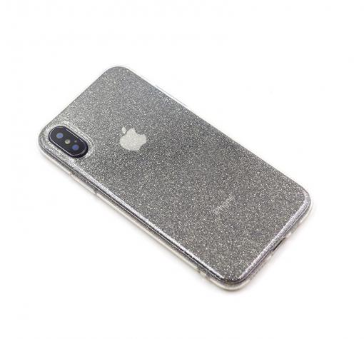 Силиконов калъф / гръб / TPU Bling за Samsung Galaxy J4 Plus 2018 - прозрачен / брокат — снимка 3