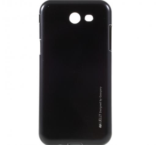 Силиконов калъф / гръб / TPU MERCURY i-Jelly Case Metallic Finish за Samsung Galaxy J3 2017 J330 - черен
