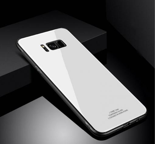 Луксозен стъклен твърд гръб KST Design Series за Samsung Galaxy S8 G950 - бял