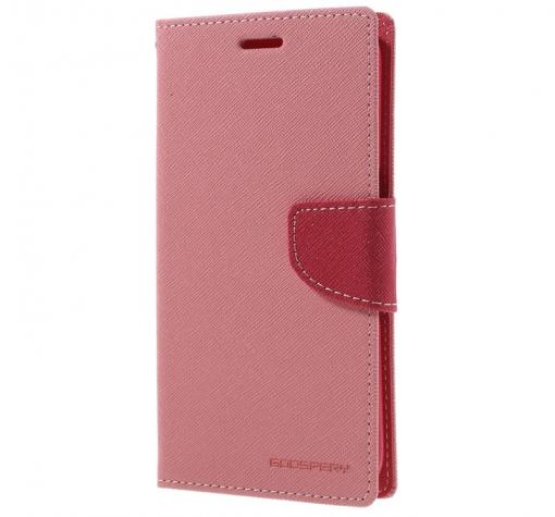 Калъф Flip тефтер Mercury GOOSPERY Fancy Diary със стойка за Samsung Galaxy S7 Edge G935 / Galaxy S7 Edge - розов — снимка 2