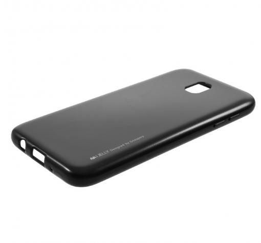 Силиконов калъф / гръб / TPU MERCURY i-Jelly Case Metallic Finish за Samsung Galaxy J7 2017 J730 - черен — снимка 2