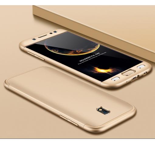 Твърд гръб Magic Skin 360° FULL за Samsung Galaxy J7 2017 J730 - златист
