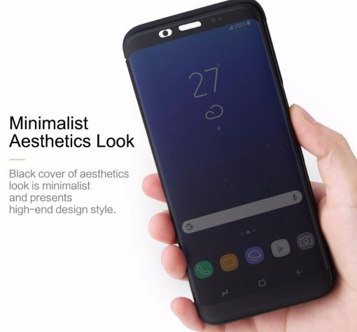 Оригинален калъф Flip Cover ROCK DR.V Invisible Series за Samsung Galaxy S9 Plus G965 - черен — снимка 2