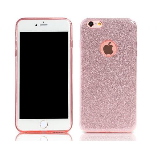 Оригинален гръб REMAX Glitter Series за Apple iPhone 6 / iPhone 6S - розов / брокат