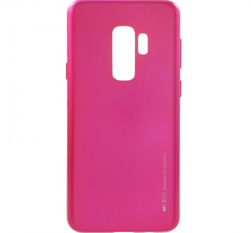 Луксозен силиконов калъф / гръб / TPU MERCURY i-Jelly Case Metallic Finish за Samsung Galaxy S9 Plus G965 - цикламен
