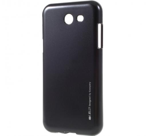 Силиконов калъф / гръб / TPU MERCURY i-Jelly Case Metallic Finish за Samsung Galaxy J3 2017 J330 - черен — снимка 2