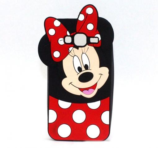 Силиконов калъф / гръб / TPU 3D за Samsung Galaxy J3 / J3 2016 J320 - черен / Minnie mouse