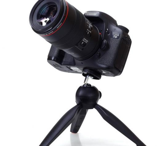 Универсална стойка YUNTENG YT-228 Mini Tripod за смартфон и фотоапарат - черна — снимка 3