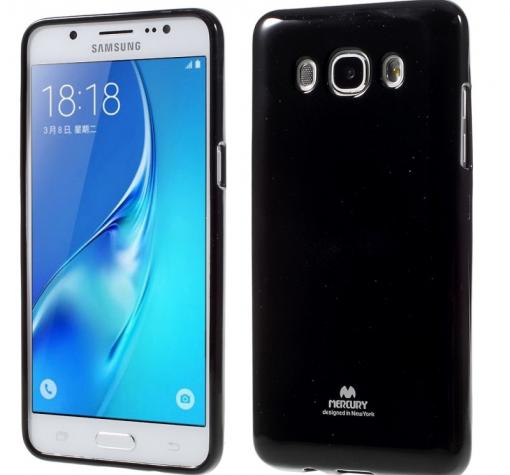 Луксозен силиконов калъф / гръб / TPU Mercury GOOSPERY Jelly Case за Samsung Galaxy J5 2016 J510 - черен