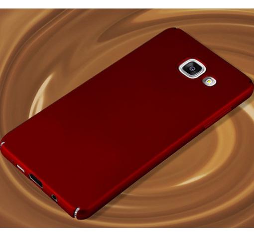 Луксозен твърд гръб за Samsung Galaxy A8 2018 A530F - червен