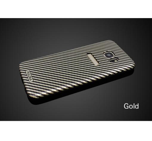 Луксозен силиконов калъф / гръб / TPU PULOKA за Samsung Galaxy S7 Edge G935 - златист / art 1 — снимка 2