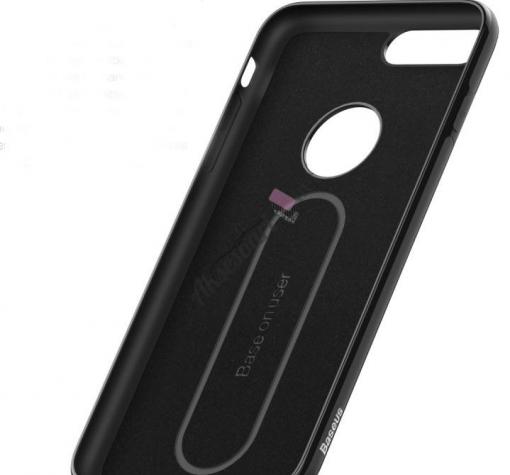 Ултра тънък силиконов калъф / гръб / TPU Ultra Thin Baseus Mystery Case за Apple iPhone 7 Plus - черен — снимка 2
