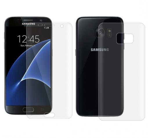 Удароустойчив извит скрийн протектор 360° / 3D Full Cover / за Samsung Galaxy A5 2016 A510 - прозрачен / лице и гръб