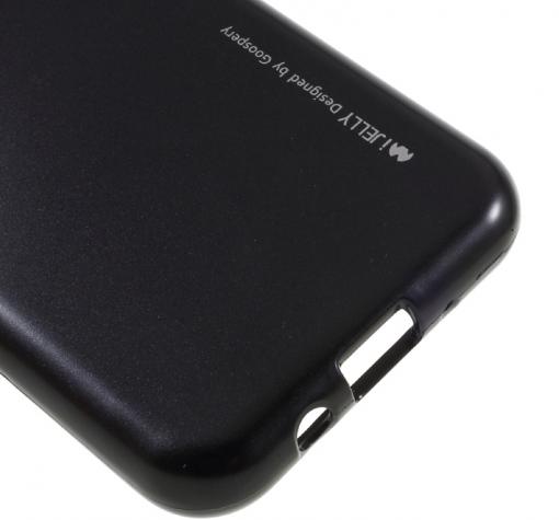 Силиконов калъф / гръб / TPU MERCURY i-Jelly Case Metallic Finish за Samsung Galaxy J3 2017 J330 - черен — снимка 4