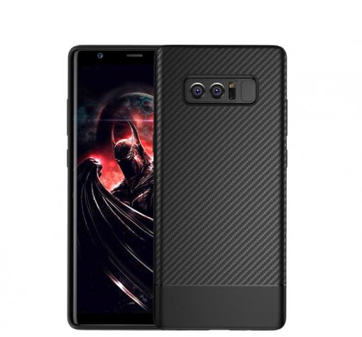 Луксозен силиконов калъф / гръб / TPU за Samsung Galaxy Note 8 N950 - черен / carbon