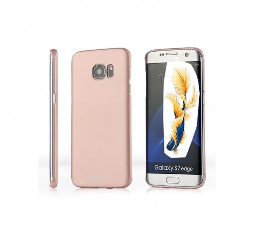 Луксозен твърд гръб TOTU Design за Samsung Galaxy S7 Edge G935 - Gold Rose — снимка 2