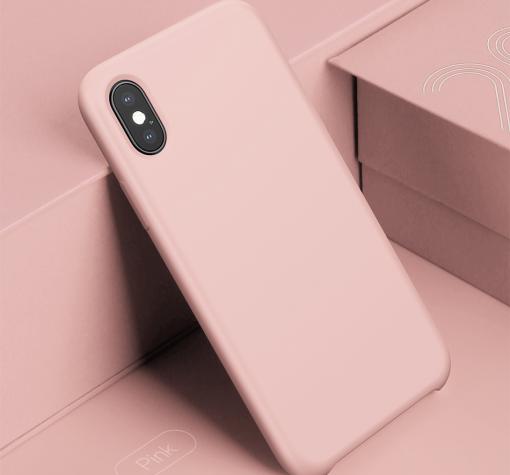 Луксозен силиконов калъф / гръб / TPU Baseus Original LSR Protective Case за Apple iPhone X - розов
