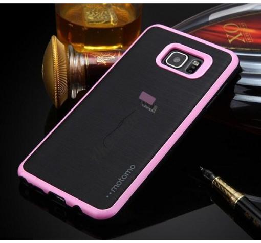 Луксозен силиконов калъф / гръб / TPU ROYCE за Samsung Galaxy A5 2016 A510 - черен / розов кант