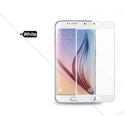 3D full cover Tempered glass screen protector Samsung Galaxy J3 2017 J330 / Извит стъклен скрийн протектор Samsung Galaxy J3 2017 - бял — снимка 2