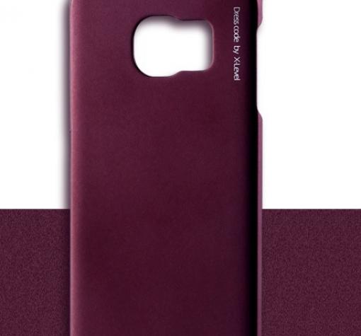 Луксозен твърд гръб X-Level Sense Series за Samsung Galaxy S6 Edge G925 - червен