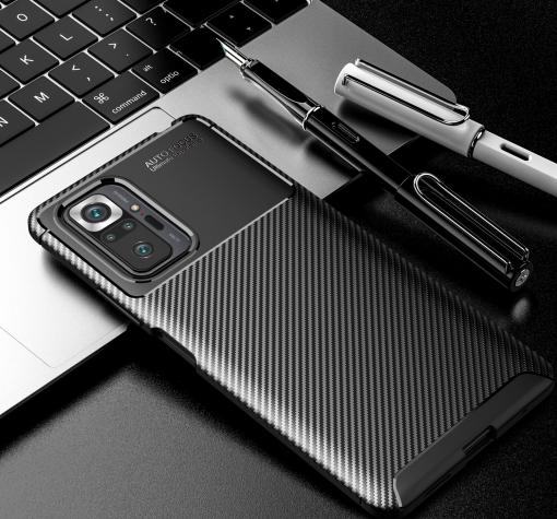 Луксозен силиконов калъф / гръб / TPU Auto Focus за Xiaomi Mi 11 Lite - черен / Carbon