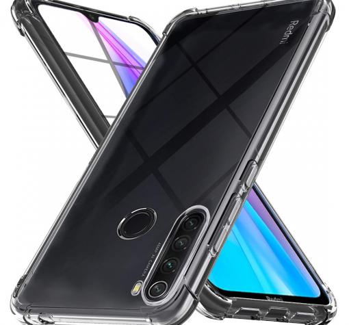 Удароустойчив силиконов калъф за Xiaomi Redmi Note 8T - прозрачен