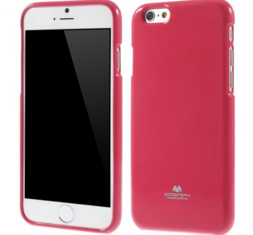 Луксозен силиконов калъф / гръб / TPU Mercury GOOSPERY Jelly Case за Apple iPhone 6 4.7" - цикламен
