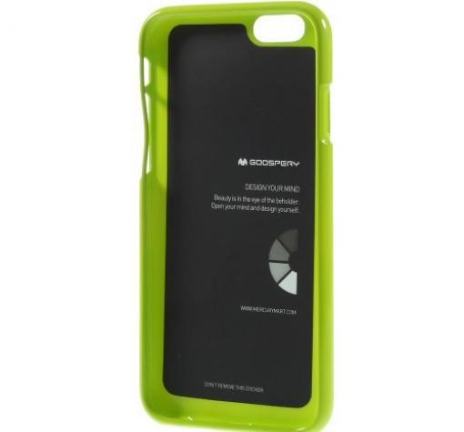 Луксозен силиконов калъф / гръб / TPU Mercury GOOSPERY Jelly Case за Apple iPhone 6 4.7" - зелен — снимка 3