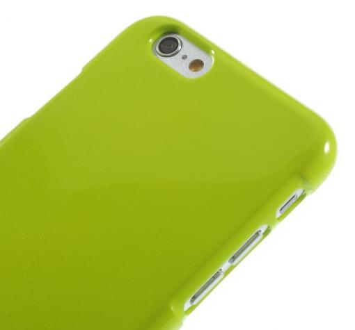 Луксозен силиконов калъф / гръб / TPU Mercury GOOSPERY Jelly Case за Apple iPhone 6 4.7" - зелен — снимка 4