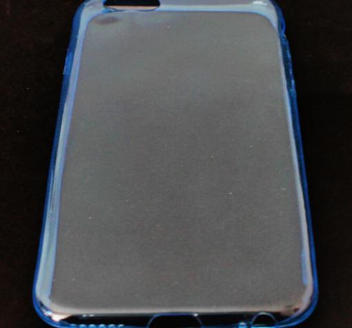 Ултра тънък силиконов калъф / гръб / TPU Ultra Thin за Apple iPhone 6 4.7" - син / прозрачен — снимка 4