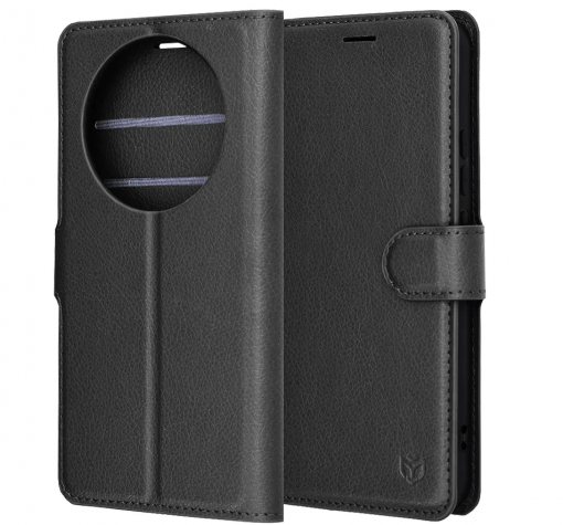 Кожен калъф Flip тефтер Magnetic Book Honor Magic 8 Lite / Honor Magic8 lite / Honor X9d / Honor X70 - черен — снимка 2
