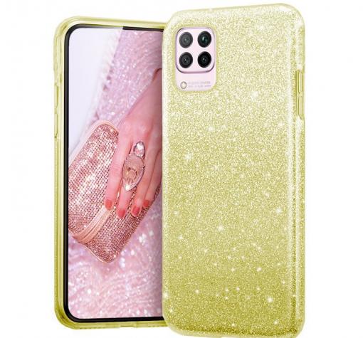 Силиконов калъф / гръб / TPU кейс за Xiaomi Mi 11 Lite - златист / брокат