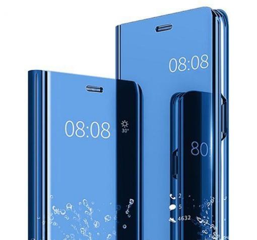 Луксозен калъф Clear View Cover с твърд гръб за Xiaomi Mi 11i 5G - син