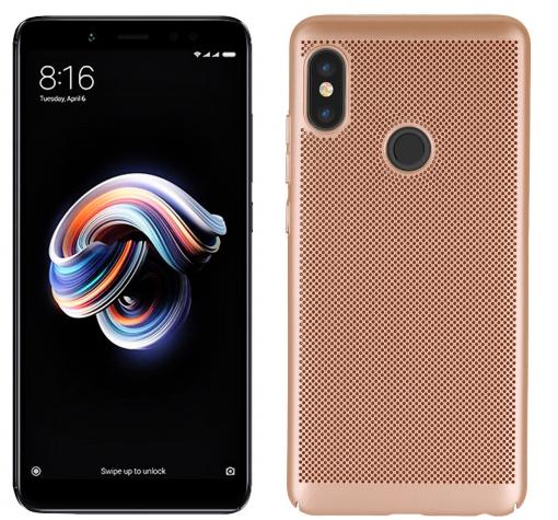 Луксозен твърд гръб за Xiaomi Mi 8 - златист / Grid
