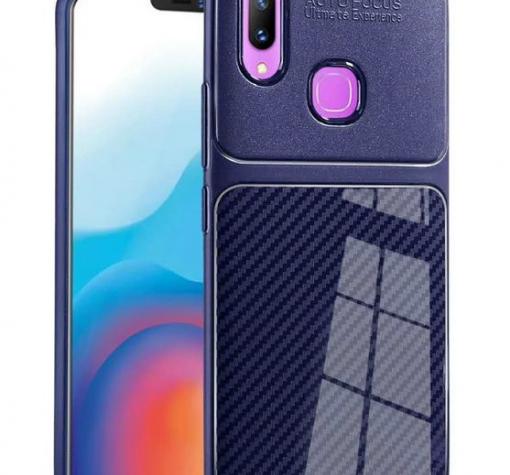 Луксозен силиконов калъф / гръб / TPU Auto Focus за Xiaomi Mi 8 - тъмно син / Carbon