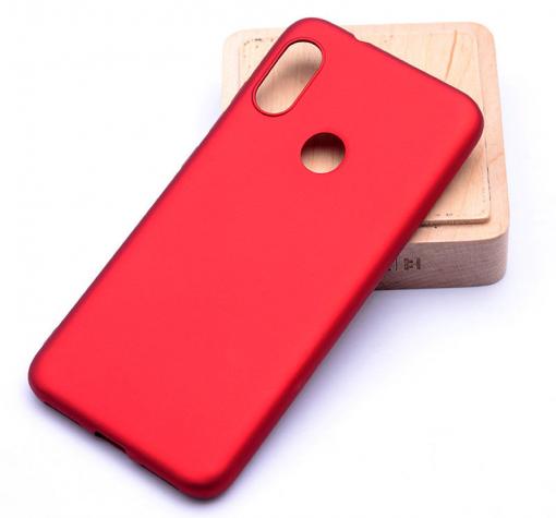 Силиконов калъф / гръб / TPU за Xiaomi Mi A2 / Mi 6X - червен / мат