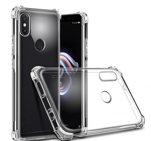 Удароустойчив силиконов калъф за Motorola One - прозрачен