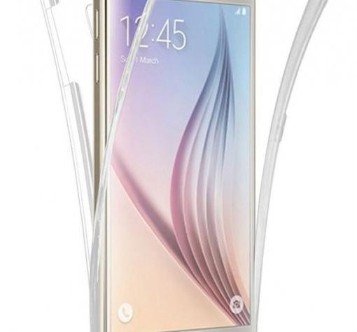 Силиконов калъф / гръб / TPU 360° за Samsung Galaxy Note 8 N950 - прозрачен / 2 части / лице и гръб