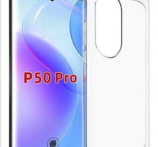 Силиконов калъф / гръб / TPU кейс за Huawei P50 Pro - прозрачен