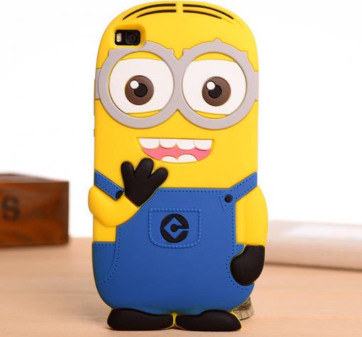 Силиконов калъф / гръб / TPU 3D за Huawei Ascend P8 Lite / Huawei P8 Lite - Minions Despicable me / Миньони Аз проклетникът