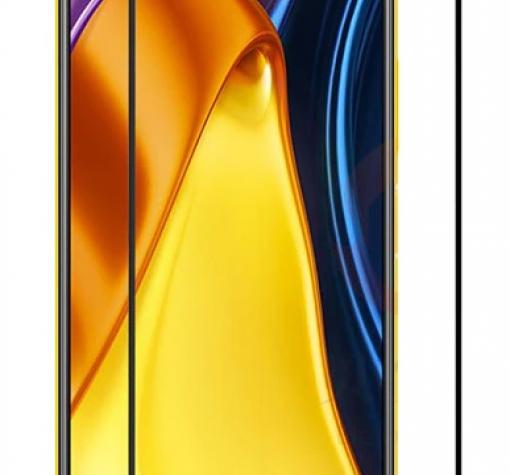 5D full cover Tempered glass Full Glue screen protector Xiaomi Poco F3 / Извит стъклен скрийн протектор с лепило от вътрешната страна за Xiaomi Poco F3 - черен