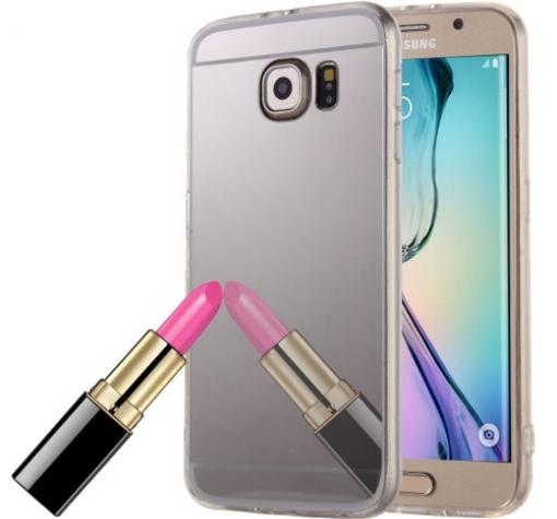 Луксозен силиконов калъф / гръб / TPU за Samsung A3 2017 A320 - сребрист / огледален