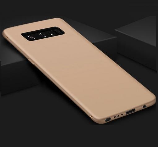 Силиконов калъф / гръб / TPU за Samsung Galaxy S10 - златист / мат